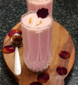 Rose Petal Jam ( Gulkand ) Almond Milk Shake Recipe