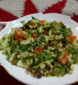 Sprout cucumber salad Recipe
