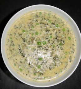 Green peas & palak soup Recipe