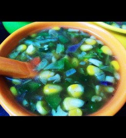 Spinach corn soup Recipe