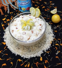 Lemon Rice Kheer With Nestle Milkmaid Recipe