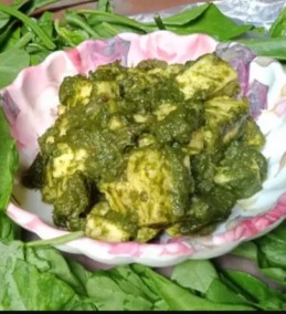 Spinach paneer curry recipe