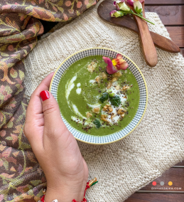 Creamy Broccoli Spinach Soup Recipe