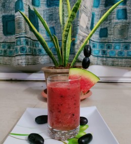 Watermelon and Black Grapes Cooler Recipe