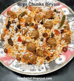 Soya Chunks Biryani Recipe