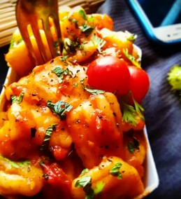 Potato Gnocchi with Tomato Sauce Recipe