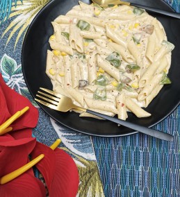 Penne pasta in white sauce recipe