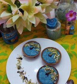 Blue Rice Phirni Recipe