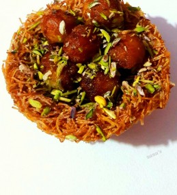 Gulab Jamun Bird's Nest Recipe
