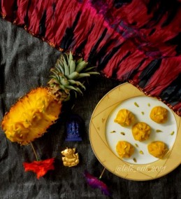 Pineapple Fusion Modak Recipe