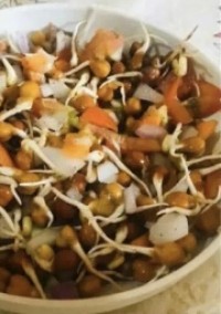 Black Sprout Chana Chat Recipe