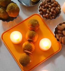 Almond Peanut Laddu Recipe
