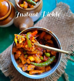Winter special instant pickle recipe