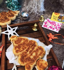 English breakfast muffins Christmas tree recipe
