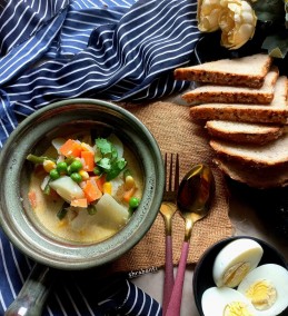 Egg Vegetable Soup Recipe
