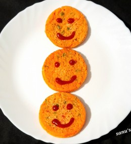 Smiley Veggie Pancake Recipe