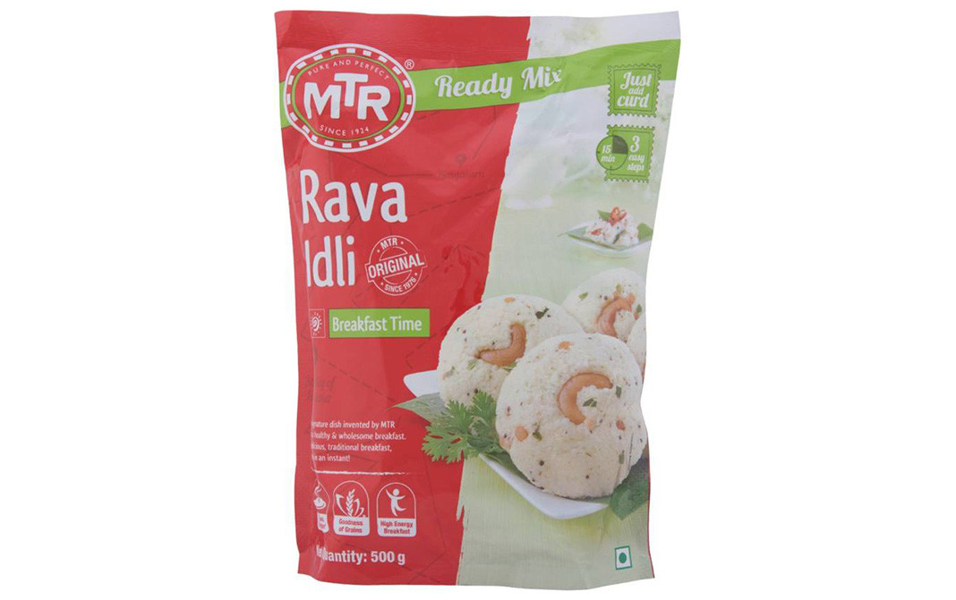 MTR Rava Idli Pack 500 grams - Reviews | Nutrition | Ingredients ...