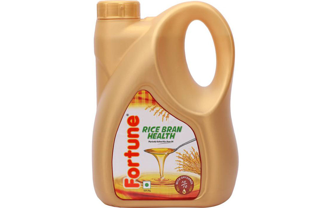 Fortune Rice Bran Health, Physically Refined Rice Bran Oil Can 2 litre ...